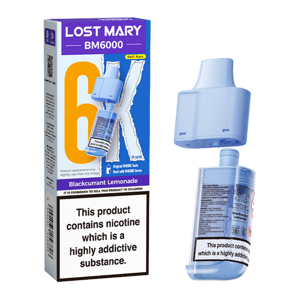 Lost Mary BM6000 Pods Blackcurrant Lemonade