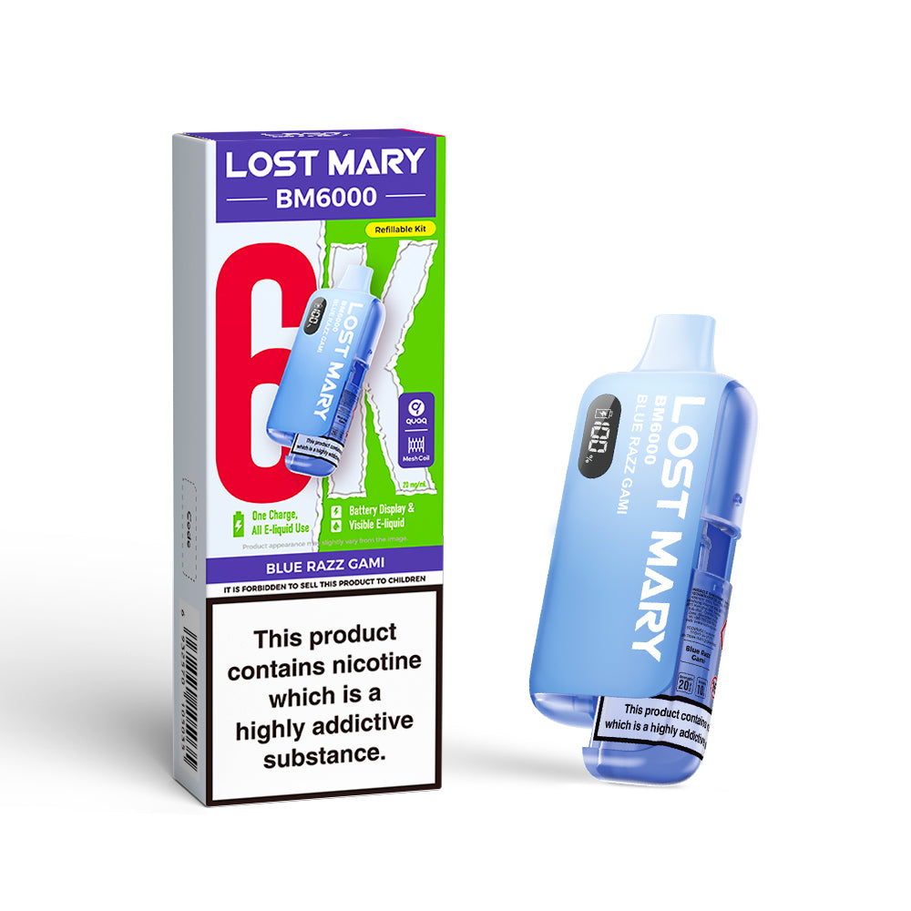Lost Mary BM6000 Kit Blue Razz Gami