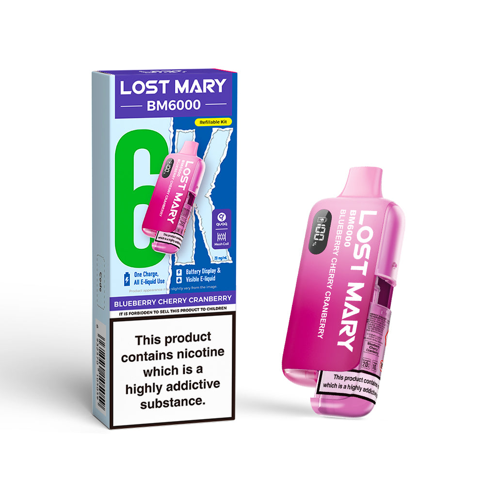 Lost Mary BM6000 Kit Blueberry Cherry Cranberry