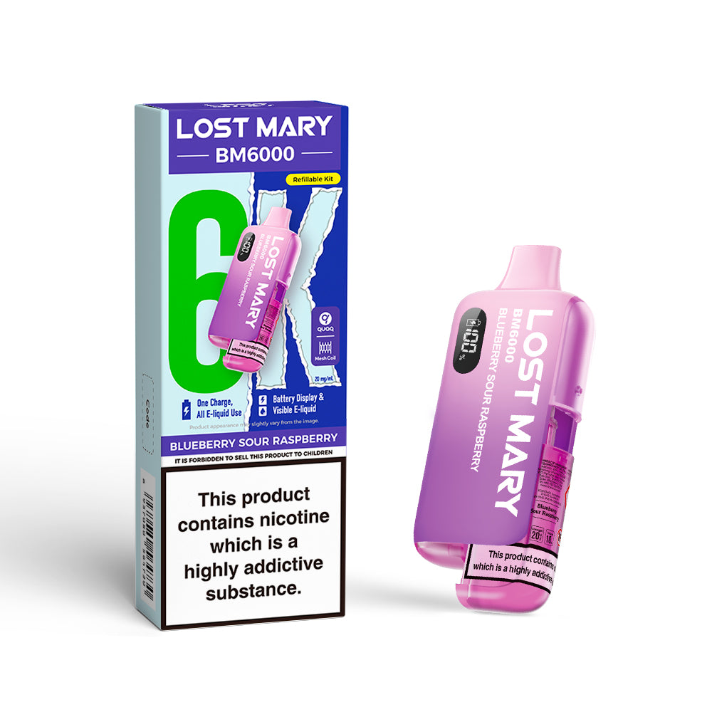 Lost Mary BM6000 Kit Blueberry Sour Raspberry