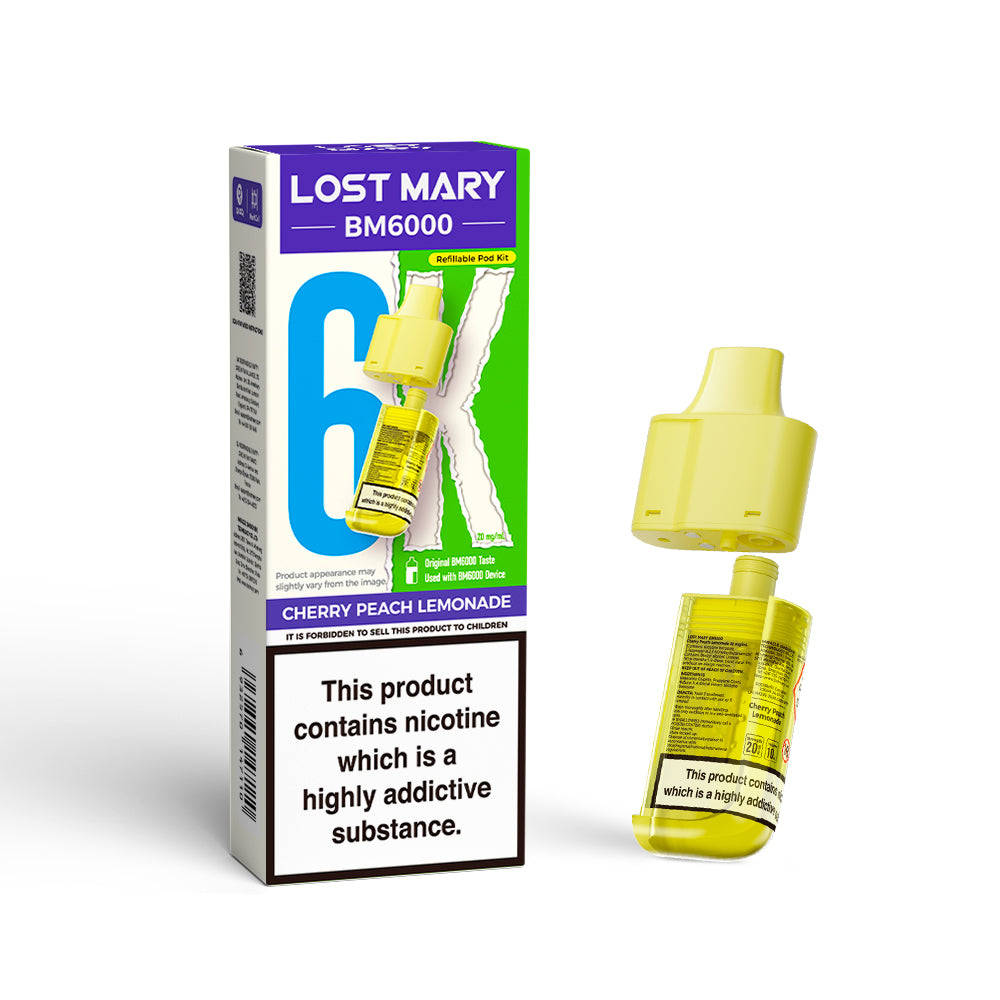 Lost Mary BM6000 Pods Cherry Peach Lemonade
