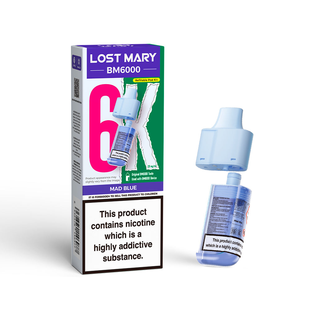 Lost Mary BM6000 Pods Mad Blue
