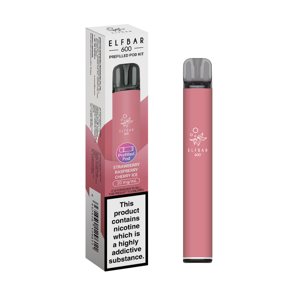 Elfbar 600 Kit Strawberry Raspberry Cherry Ice