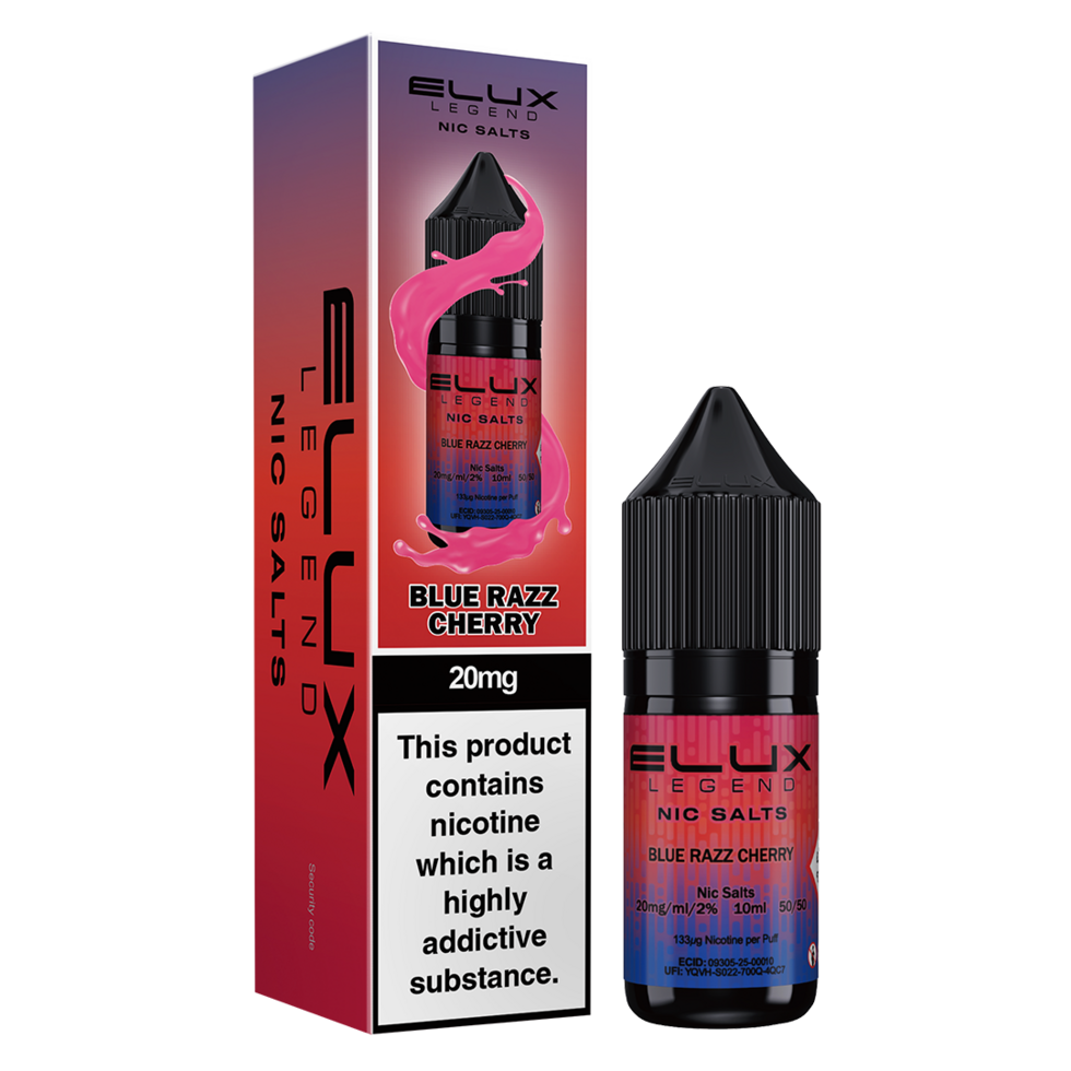 Elux Legend Nic Salts Blue Razz Cherry