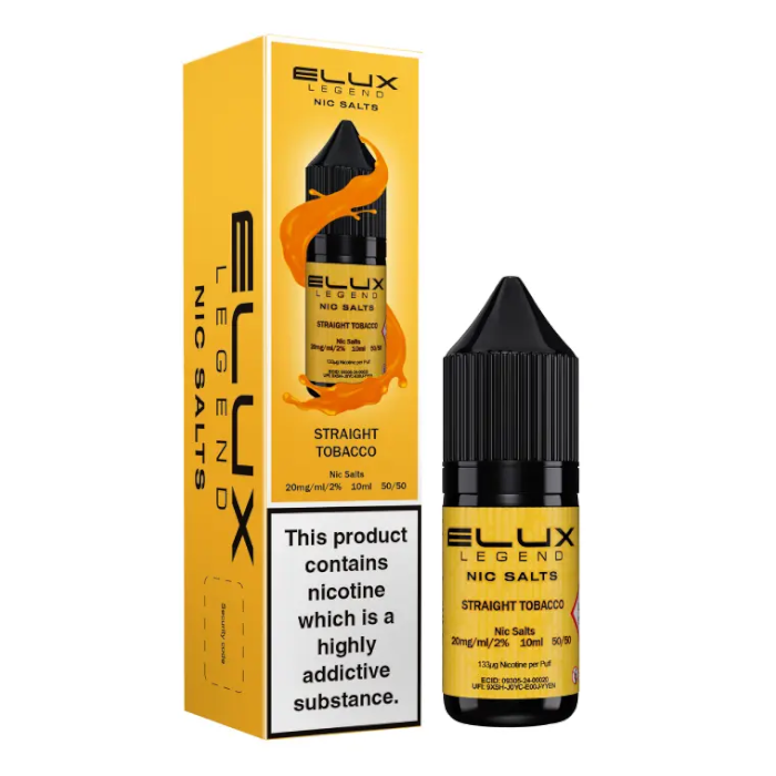 Elux Legend Nic Salts Straight Tobacco