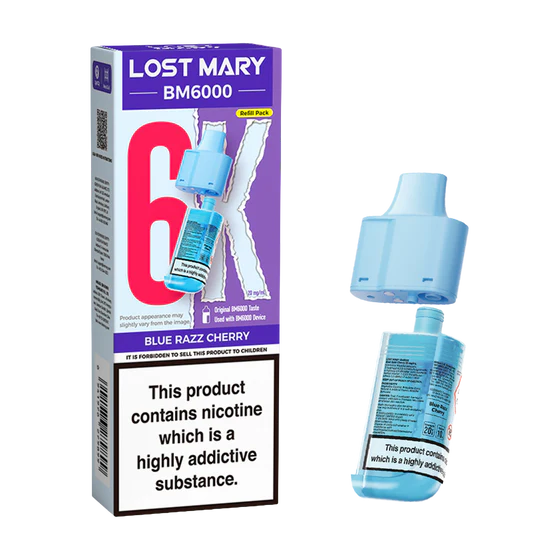 Lost Mary BM6000 Pods Blue Razz Cherry