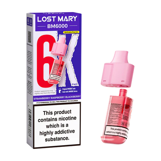Lost Mary BM6000 Pods Strawberry Raspberry Blackberry