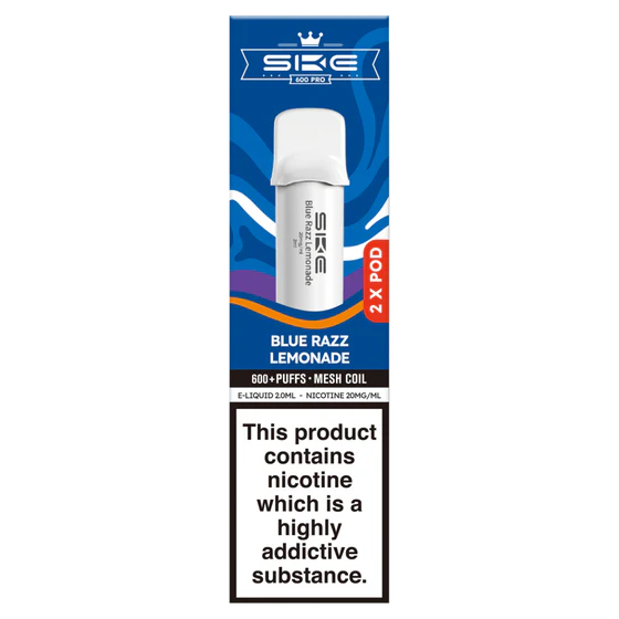 SKE Crystal Pro 600 Pods Blue Razz Lemonade