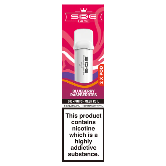 SKE Crystal Pro 600 Pods Blueberry Raspberries