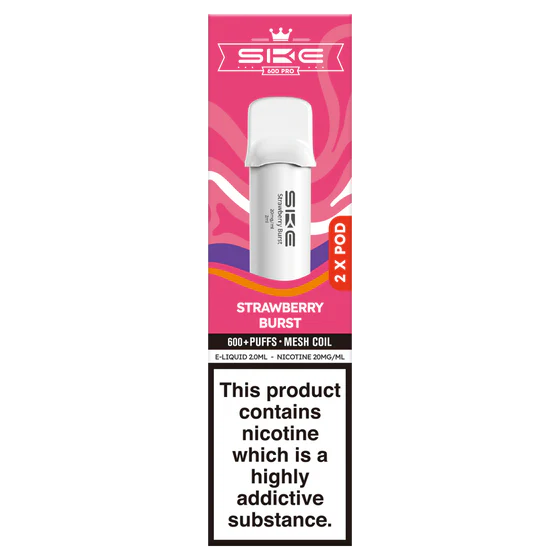 SKE Crystal Pro 600 Pods Strawberry Burst