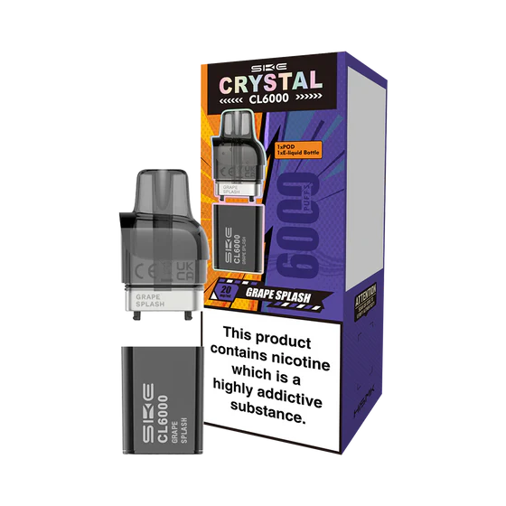SKE Crystal CL6000 Pods Grape Splash