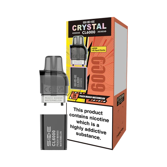 SKE Crystal CL6000 Pods Peach Mango Watermelon