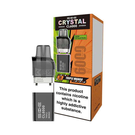 SKE Crystal CL6000 Pods Triple Mango