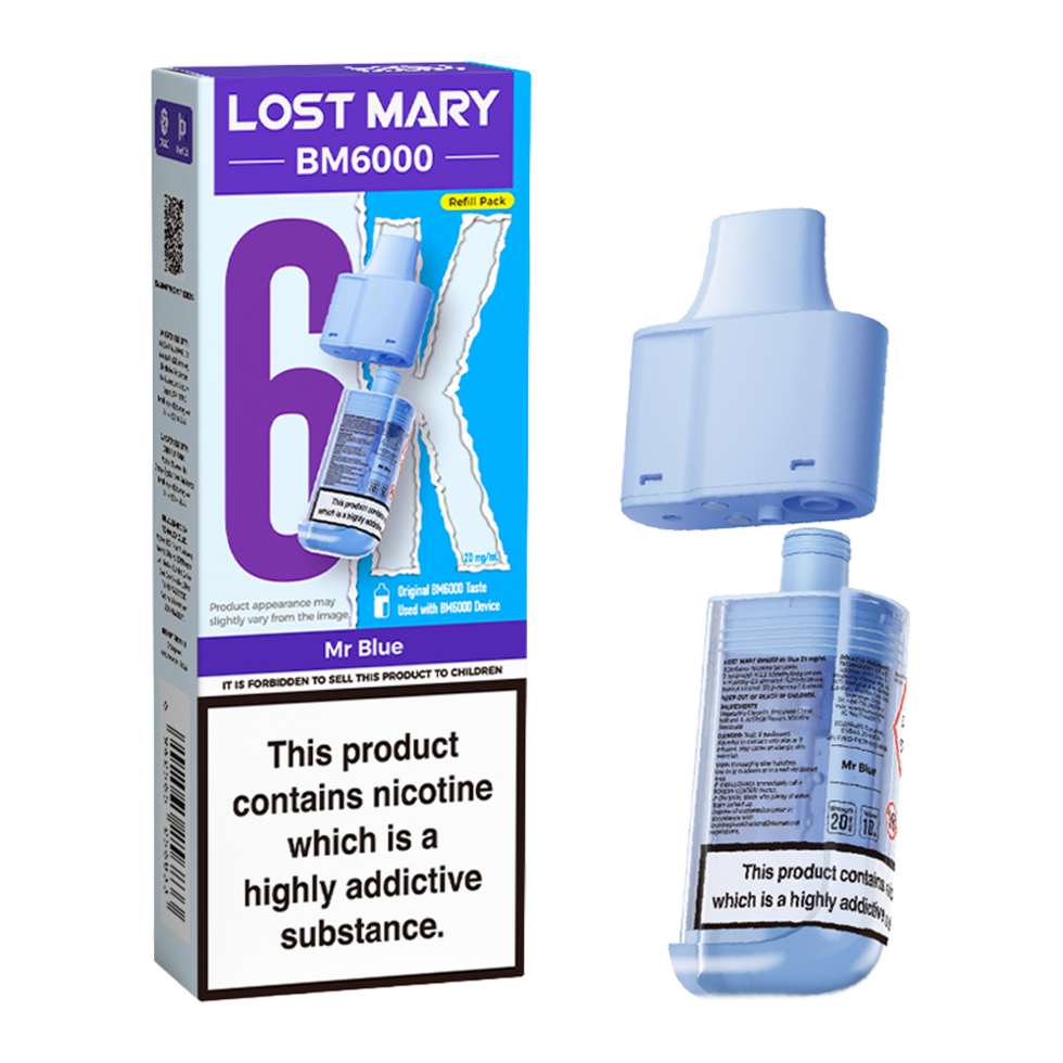 Lost Mary BM6000 Pods Mr Blue