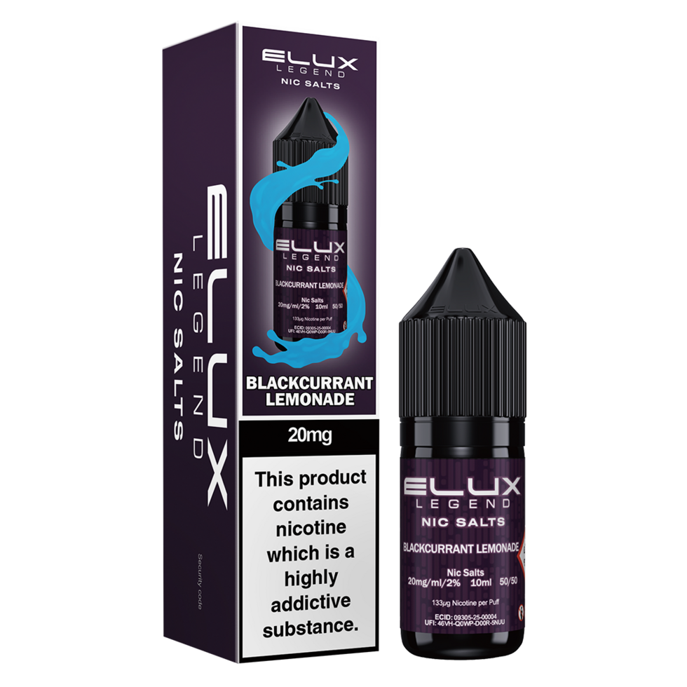 Elux Legend Nic Salts Blackcurrant Lemonade